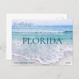 CARTE FLORIDA NOËL | CARTE POSTALE THÈME PLAGE
