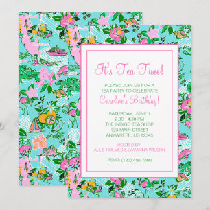 Carte Floride Preppy Palm Beach Motif Imprimer
