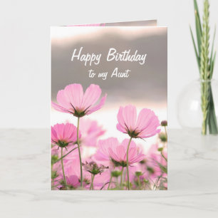 Carte Flower Bouquet Tante Anniversaire Christian