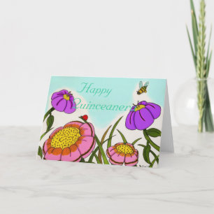 Carte Flower Meadow "Happy Quinceanera"