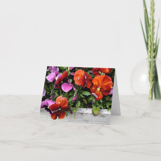 Carte Flowerbox des pensées (Devant)