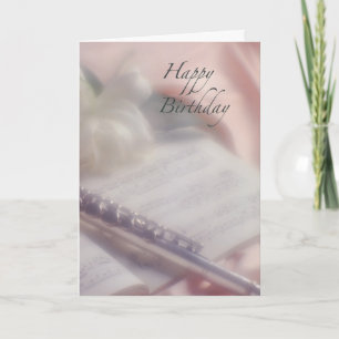 Carte Flute Music Anniversaire
