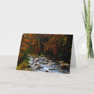 Carte Flux d'automne Blank Grey Crad