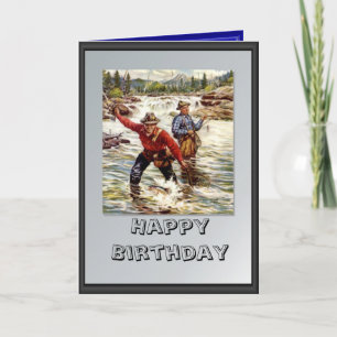 Carte Fly fishing in the river