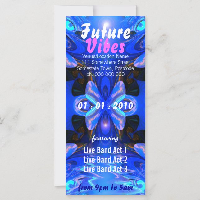 Carte Flyer Événement Future Vibes (Devant)