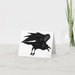 Carte Flying Raven Note Card