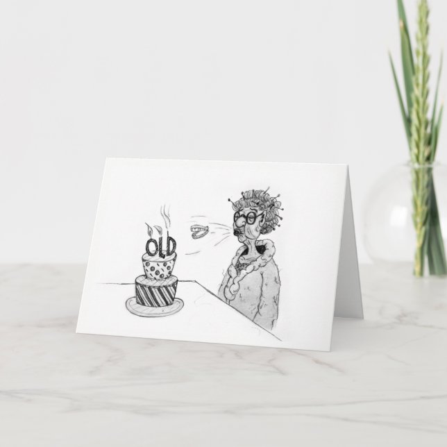 Carte Flying Teeth Birthday Card (Devant)
