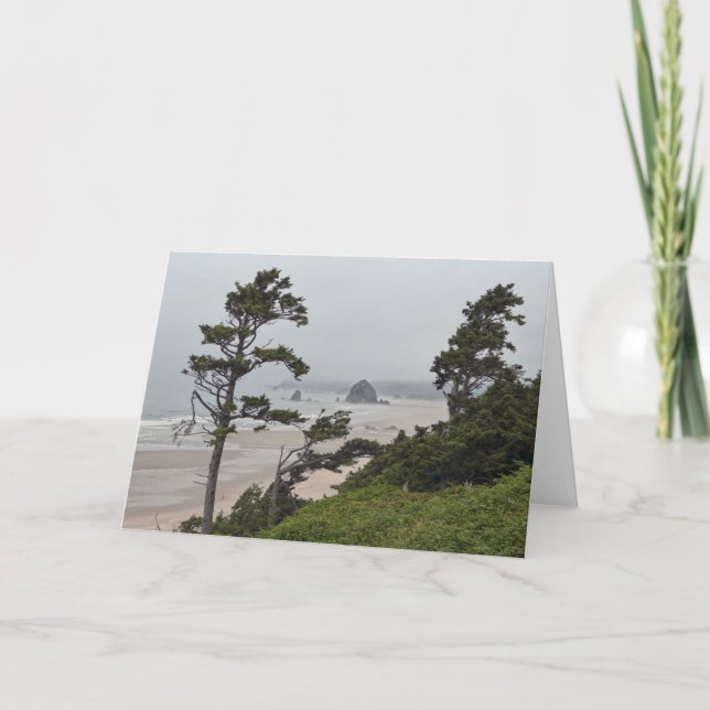 Carte Foggy Morning sur Cannon Beach, Oregon (Devant)