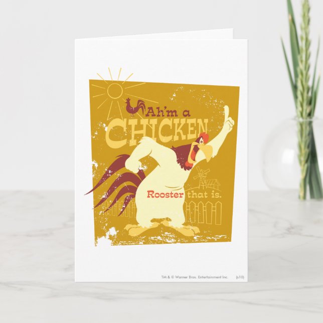 Carte Foghorn Ah est un poulet (Devant)