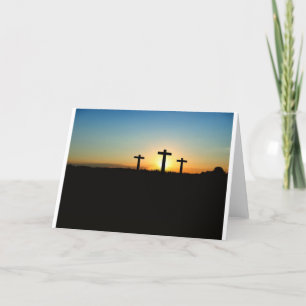 Carte Foi, espoir, et croix de Jésus-Christ d'amour
