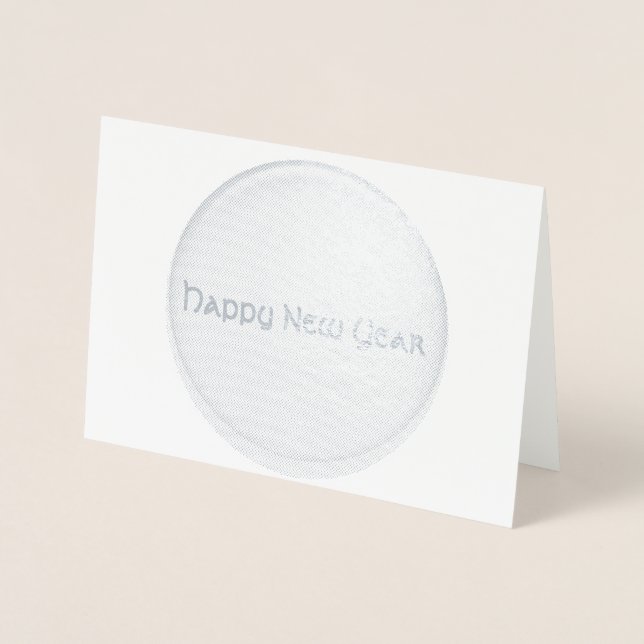 Carte Foil - Bonne année (Devant)