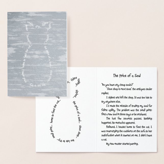 Carte Foil de l'histoire du chat (Affichage)