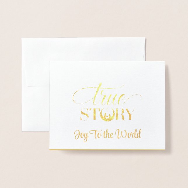 Carte Foil de Noël (Devant avec enveloppe)