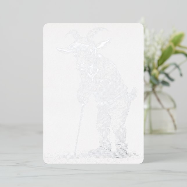 Carte Foil GOAT Golf (Debout devant)