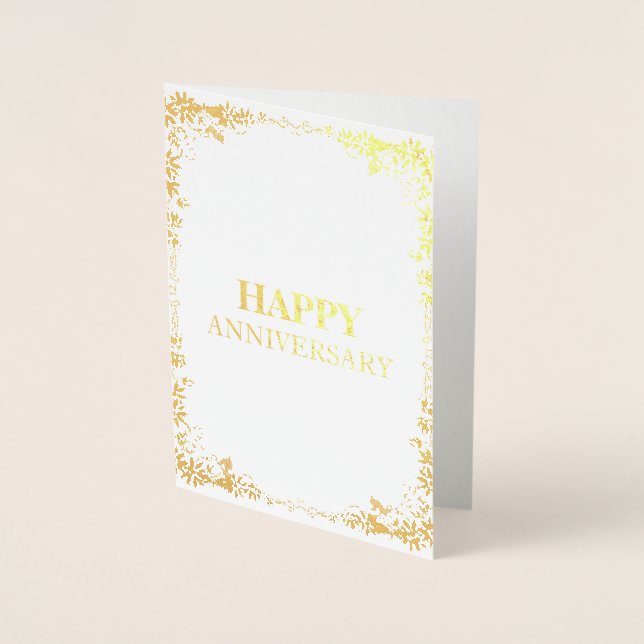 Carte Foil Joyeux Anniversaire (Devant)