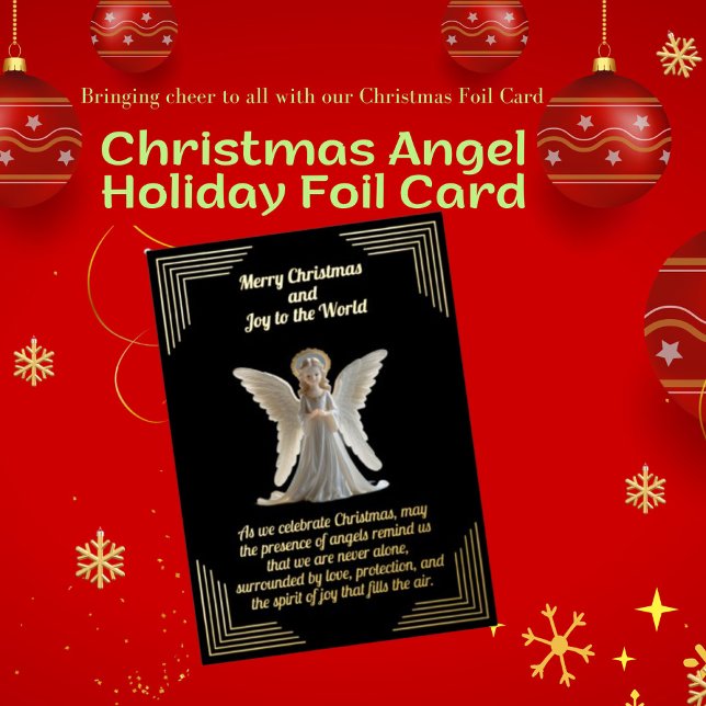 Carte Foil Noël Angel (Créateur téléchargé)