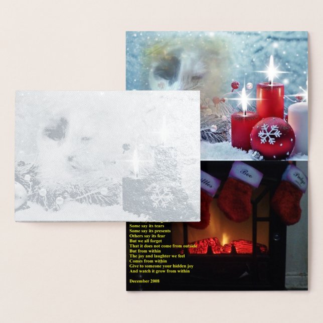 Carte Foil Noël de Spotty (Affichage)