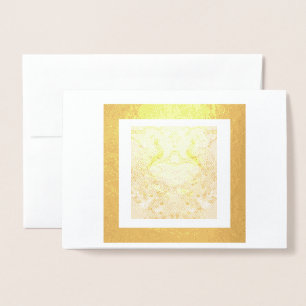 Carte Foil Two Indian Blue Peacococks