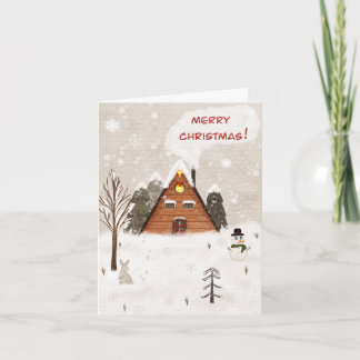 Carte Folded Greeting Card "Cozy Christmas"