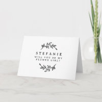 Foliage Noir Wreath Serez-Vous Ma Fille Fleur