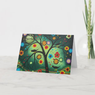 Carte FOLK ART Never Alone BY LORI EVERETT greeting card