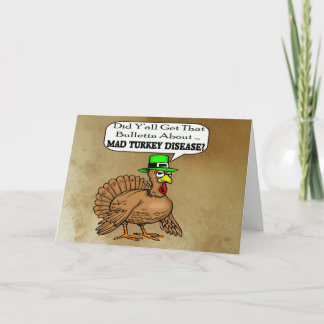 Carte folle de thanksgiving de la maladie de la