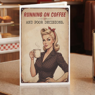 Carte Fonctionne au Café et Mauvaises Décisions | Humour