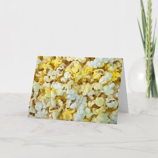 Carte fond de pop-corn beurré (Devant)