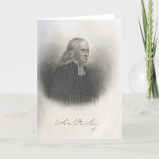 Carte Fondateur de méthodiste de John Wesley