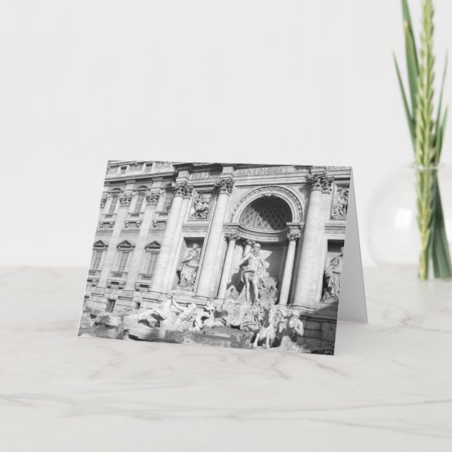 Carte Fontaine de Trevi à Rome (Devant)