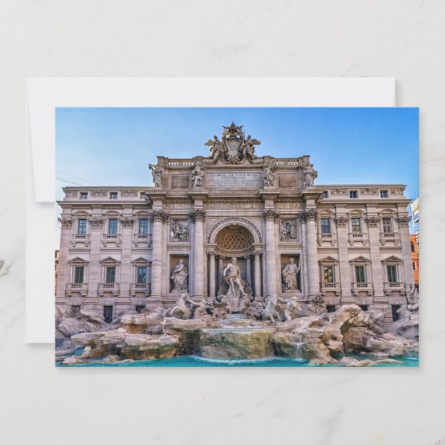 Carte Fontaine de Trevi, Roma, Italie (Devant)