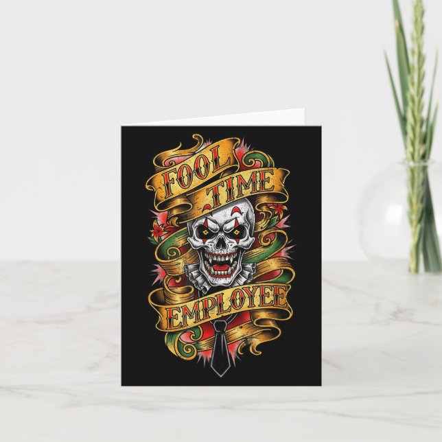 Carte Fool Time Employee Funny Office Humor  (Devant)