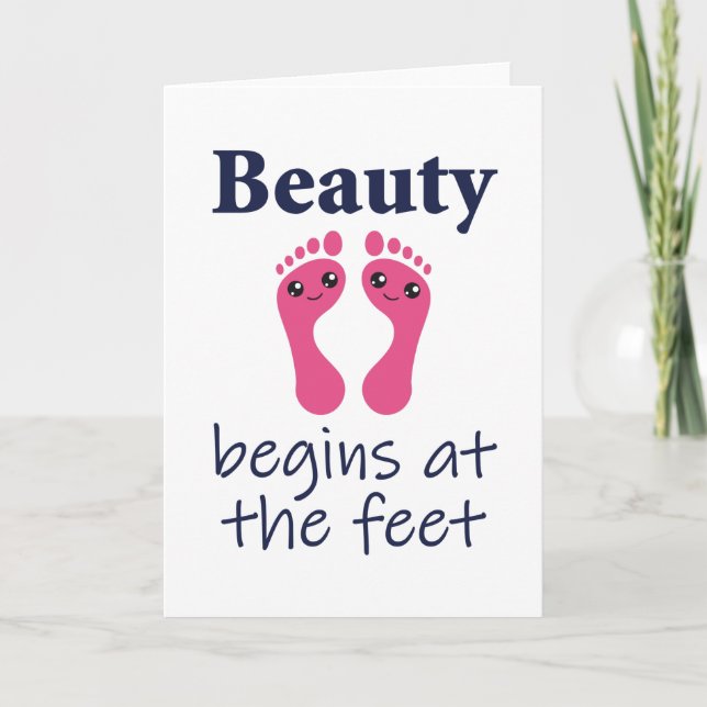 Carte Foot Care Pedicure Chiropodist Nail Salon Don (Devant)