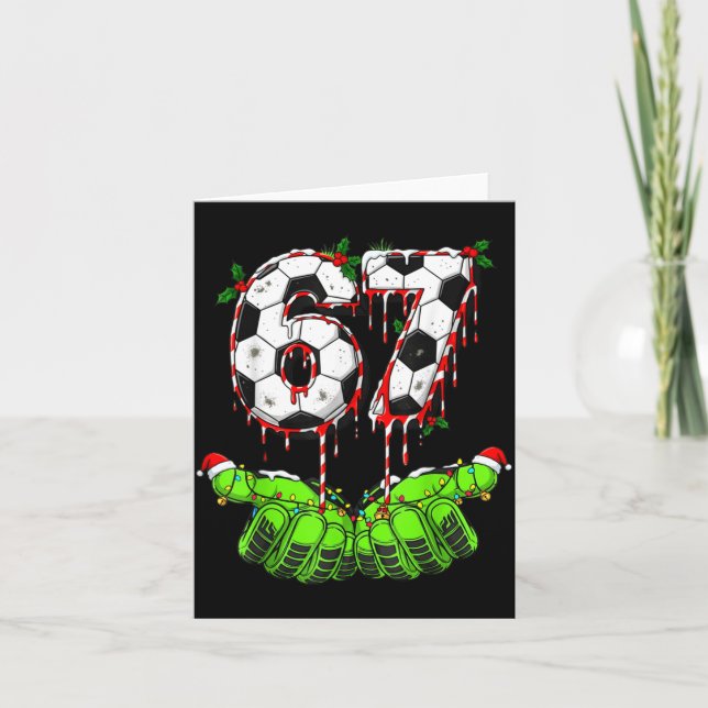 Carte Football 67 Six Seven Drôle Gen Alpha Meme Drip Ch (Devant)