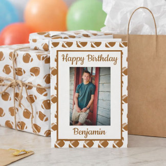 Carte Football Amant Anniversaire Photo de voeux
