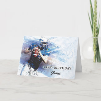 Carte Football américain NFL Joyeux Anniversaire Personn