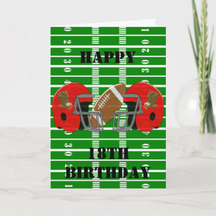 Carte Football américain Personnalisé 18e anniversaire