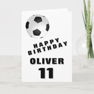 Carte Football Ball Boy Joyeux Anniversaire