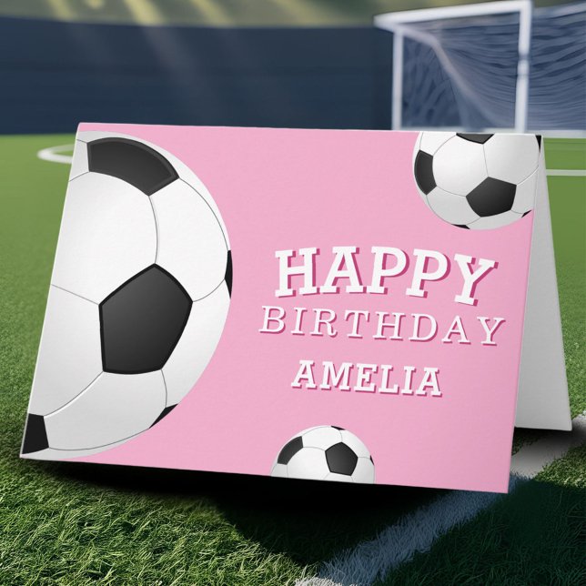 Carte Football Balls Sports Joyeux Enfants d'Anniversair (Créateur téléchargé)