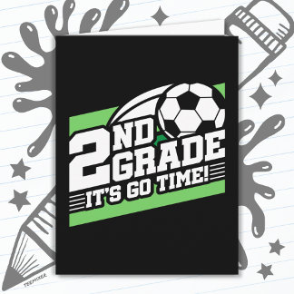 Carte Football de 2e année Premier jour Retour à l'école