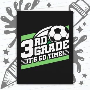 Carte Football de 3e année Premier jour Retour à l'école