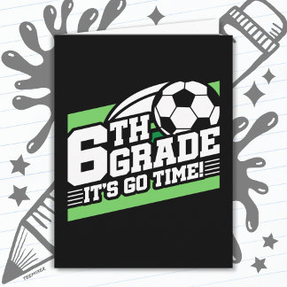 Carte Football de 6e année Premier jour Retour à l'école