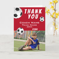 Football de soccer rouge Sports Merci Coach