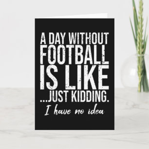 Carte Football drôle sport idée cadeau