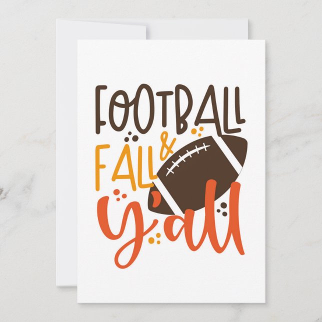 Carte Football Fall & Y'all (Devant)