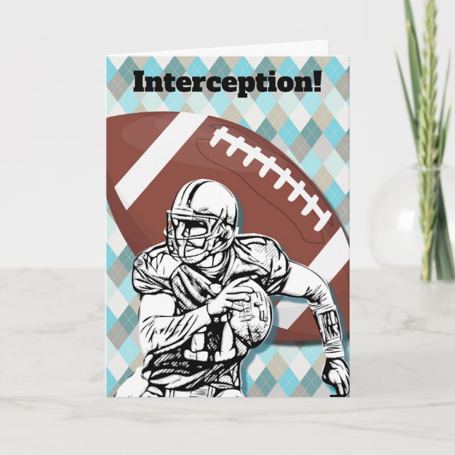 Carte Football Fan Player School Fun Birthday Card (Devant)