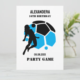 Carte Football Fille Anniversaire Football