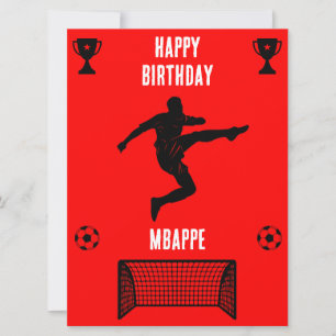 Carte Football Football Anniversaire bannière
