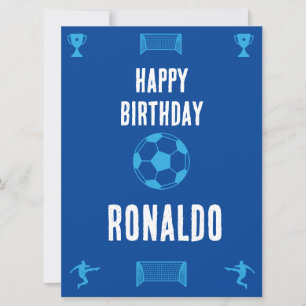 Carte Football Football Anniversaire bannière
