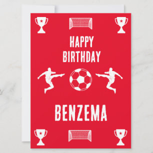 Carte Football Football Anniversaire bannière